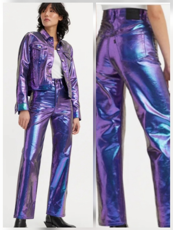 Levi's Denim - LEVI'S® Ribcage Straight Ankle Jeans  Purple Size 29